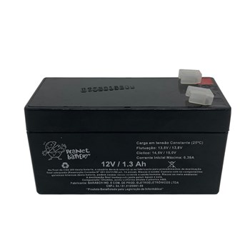 Bateria Selada 12V 1,3A Recarregável Planet Battery