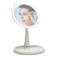 Espelho de Maquiagem Luz Led Touch Screen Flexível Ring Face