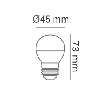 Lâmpada LED Bolinha Colorida 1W E27 127V Vermelha