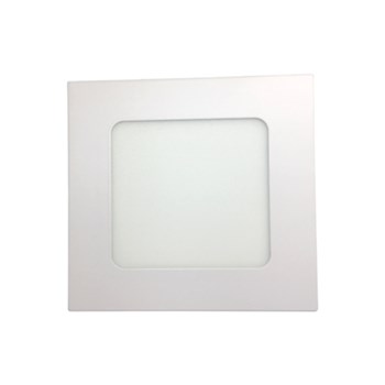 Luminária Led Painel Plafon Embutir 12W Quadrado 17x17cm Branco Quente