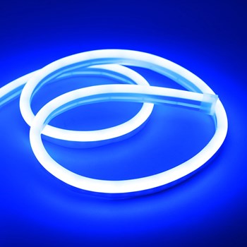Mangueira Fita Neon LED 12V Azul Gelo 5m Automotivo Decoração