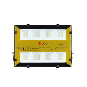 Refletor Holofote LED SMD 100W Bumblebee RGB Colorido c/ Controle Remoto Prova D'Água
